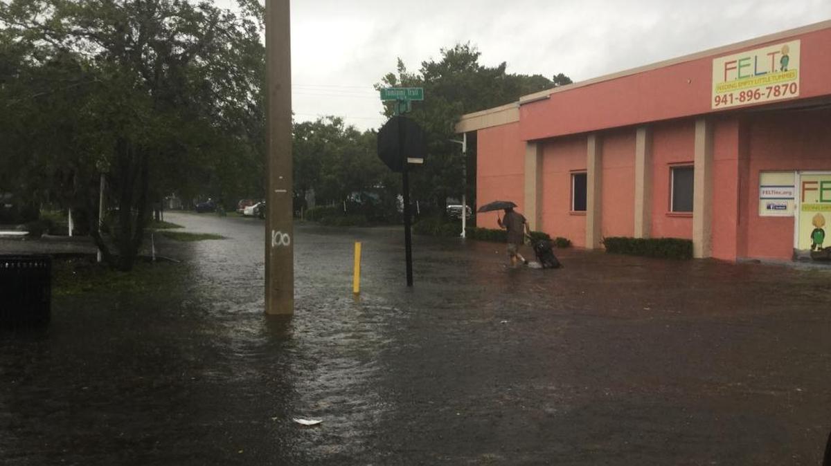Hurricane Hermine dumped several inches of rain in downtown Bradenton in September flooding businesses on 14th Street West.