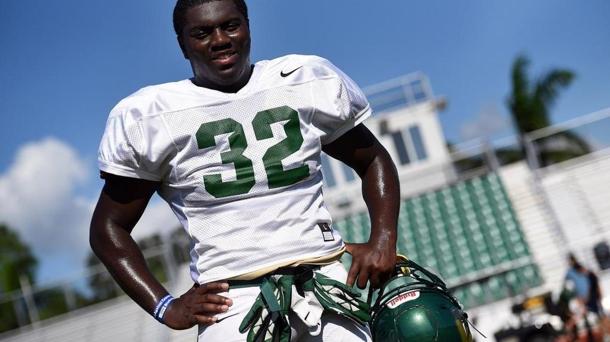 Michael Burch, a senior at Saint Stephen's, will play his first snap in a high school football game since freshman year on Friday night, after being sidelined by an abnormal heart defect. Even though he hasn't played since freshman year, he's been an active part of the team.