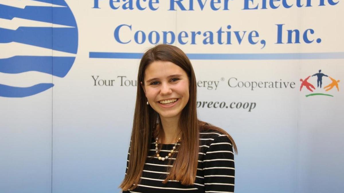 Abigail Hamm, a junior at Palmetto High School, will be attending the 2017 Youth Tour to Washington, D.C., as one of the students selected by the Peace River Electric Cooperative.