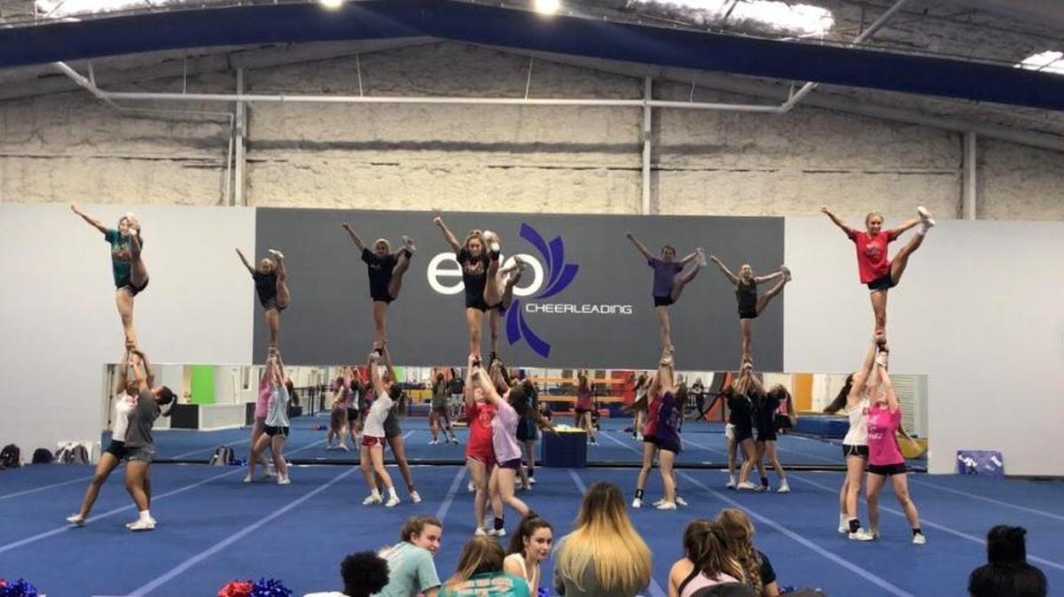 The Manatee High School varsity cheerleaders are headed to Gainesville this weekend to defend their title as four-time state champions.