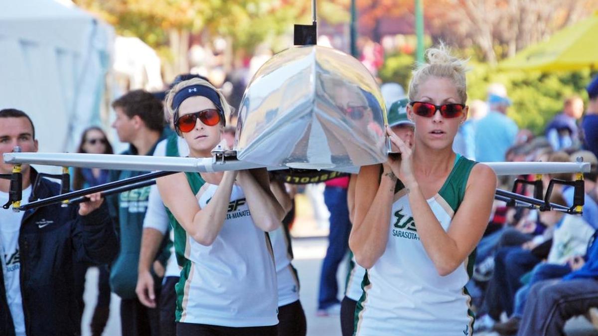 USF Sarasota-Manatee already has a women’s club rowing program, and the school is raising funds to start a Division I team.