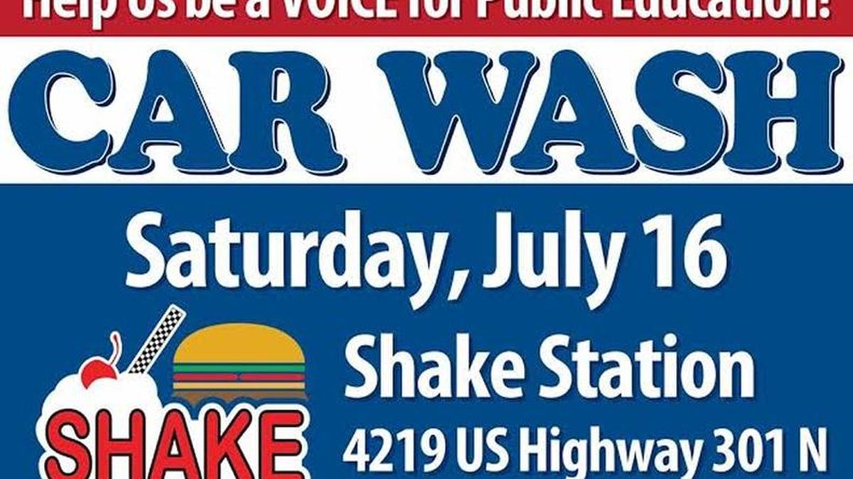 Manatee County parents who want to sue the Florida Department of Education over its third-grade retention policies are holding a car wash at the Shake Station in Ellenton to help raise funds to cover the initial court costs.
