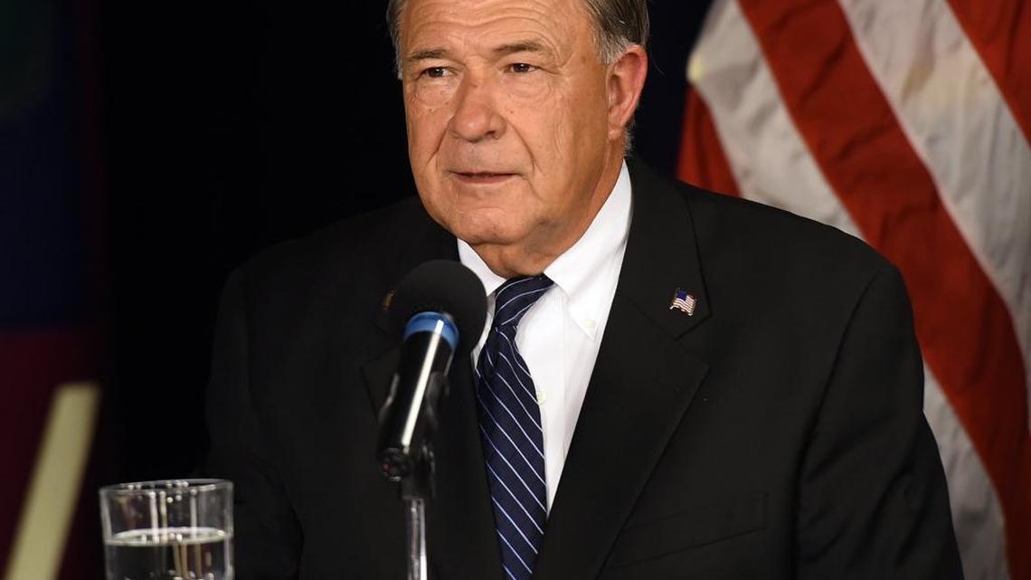 Manatee County School Board incumbent for District 3, Dave Miner, participates in a forum at the METV studio.