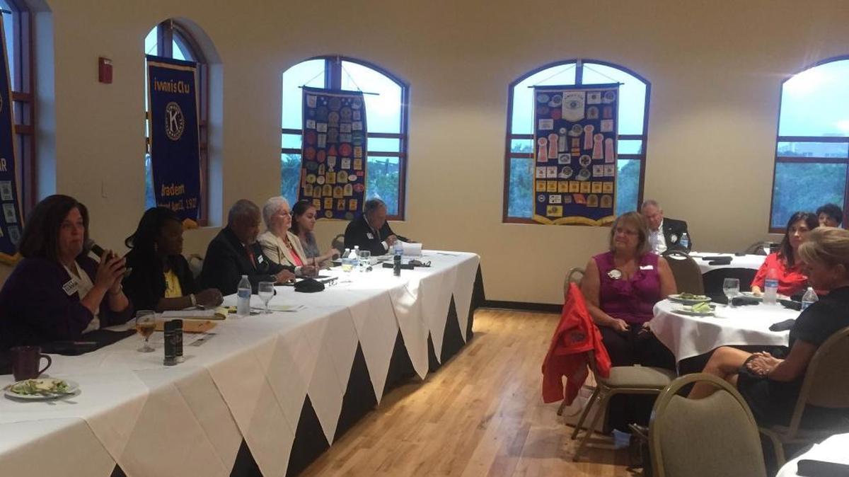 Manatee County School Board candidates discuss how they’d build trust at a Bradenton Kiwanis forum.
