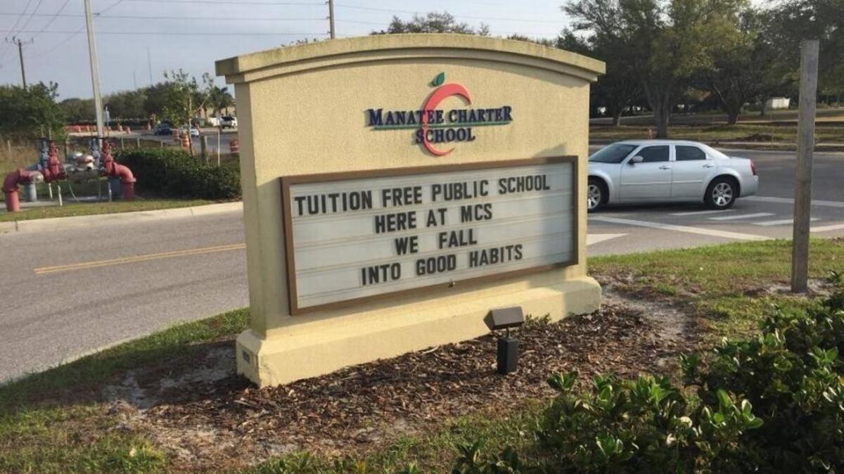 Manatee Charter School might be in violation of a school improvement plan it is required to follow to stay open beyond the 2017-18 school year.