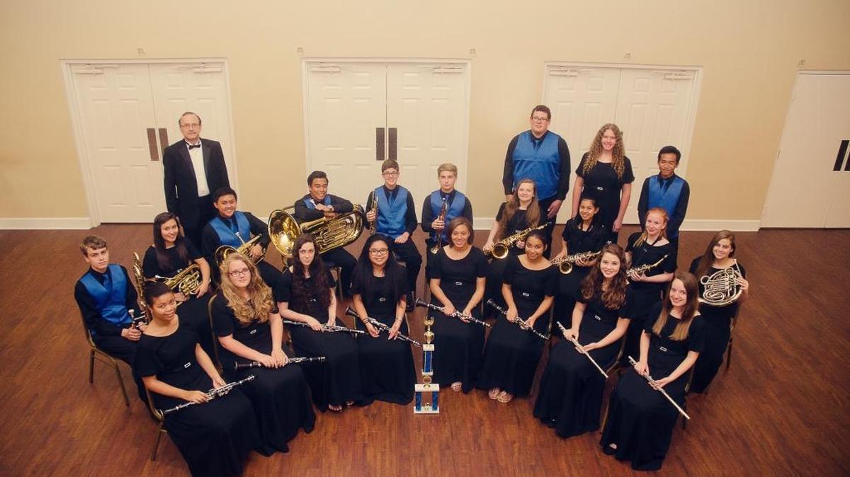 Community Christian’s concert band earned highest honors at the state level in March, and they took home first place at the national competition, held in South Carolina on April 5 and 6.