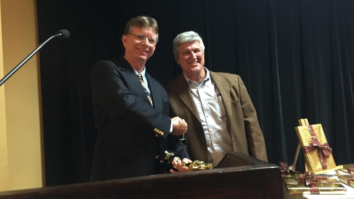 Former Manatee County School Board Chairman Bob Gause was honored for his “outstanding contribution” to the Manatee Education Foundation at the organization’s annual awards luncheon Thursday.