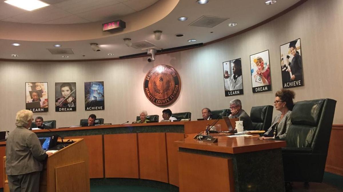The Manatee County School Board discusses whether to ask the Board of County Commissioners put a half-cent sales tax on the November ballot.