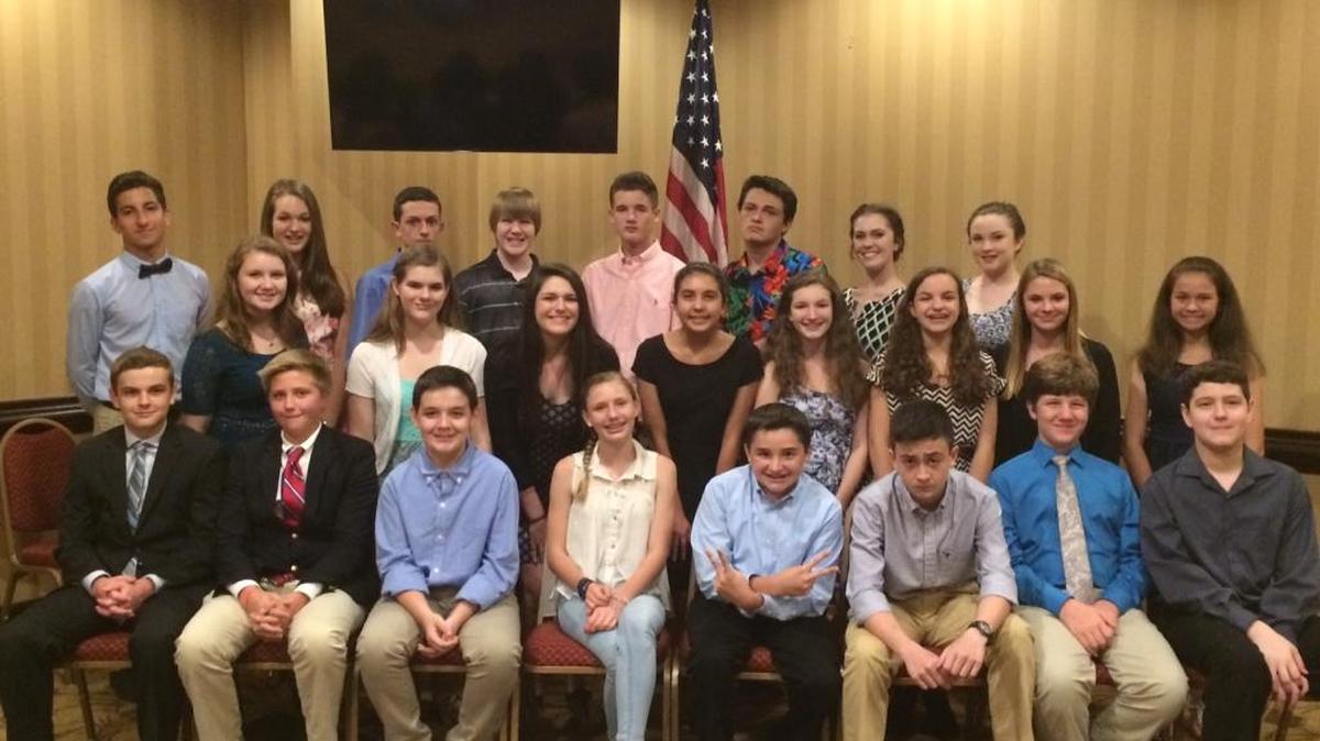 Manatee County History Fair students