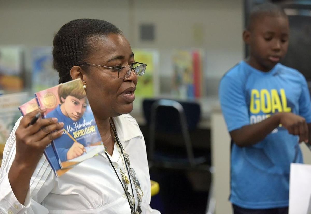 Tammy Butler teaches the school district’s Third Grade Summer Reading Camp. The camp is for kids who failed their FSA’s.
