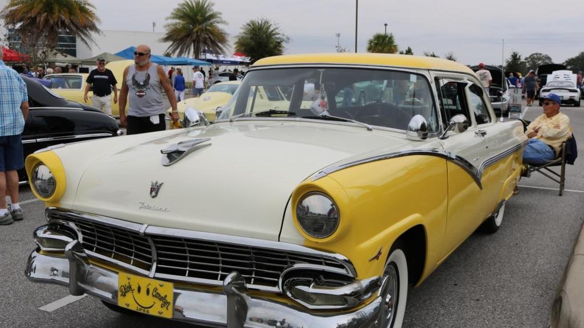 This 1956 Ford Fairlaine Club Sedan at MTC Car Show was among close to 100 entries.