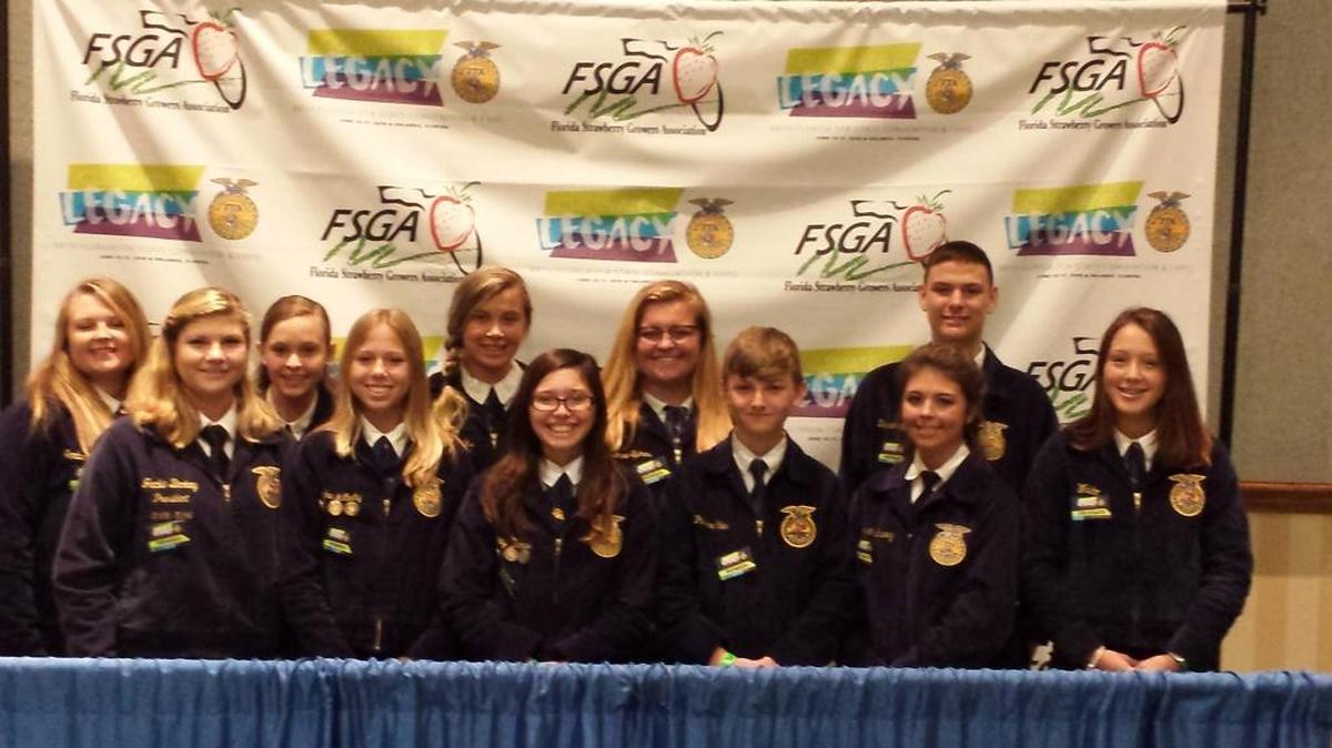 Palmetto FFA students pose for a photo at a recent state convention
