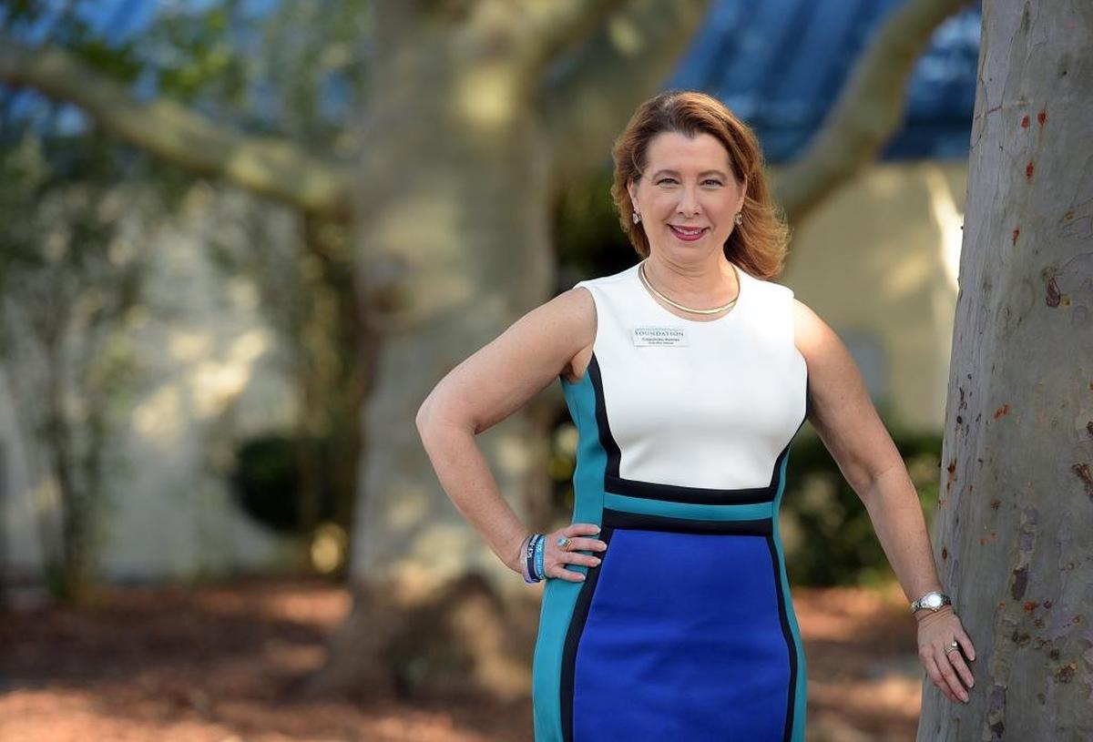 Cassandra Holmes, the president of the SCF Foundation, at the Bradenton Campus.