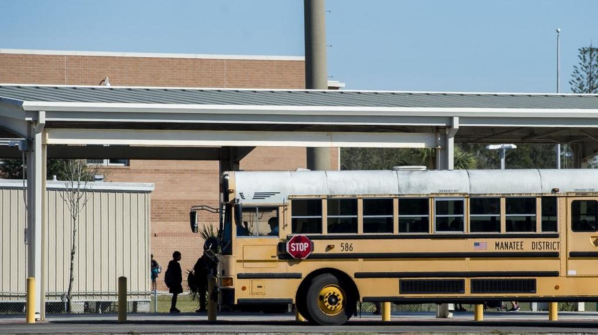Students head home from school at Daughtrey Elementary School as 265 students of the school’s total 803 students stayed home on Thursday afternoon, Feb. 16, 2017, in Bradenton. Daughtrey had 48 absent students the day before, and officials chalk up the increase to the "Day Without Immigrants" protests.