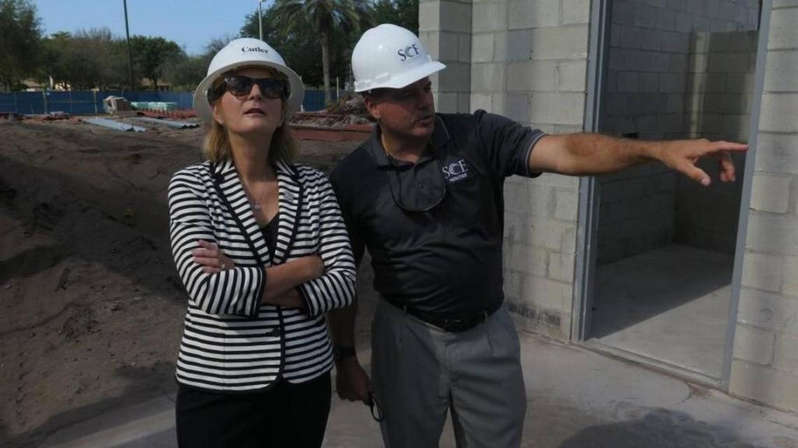 State College of Florida President Carol Probstfeld received a tour of the school’s new library earlier this summer. SCF received a “silver” designation from the Board of Education this week and will receive back $625,000 they contributed to college system’s performance funding model, plus $625,000 in new, non-recurring funds. The money can go toward one-time expenses, such as capital improvement costs.
