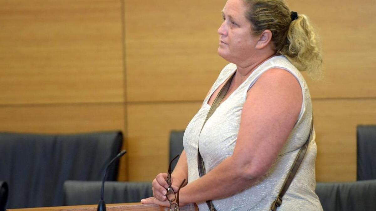 Board president Lori Bergeron, former president of the board for the Bradenton School of the Arts and Sciences who was charged with stealing $27,000 from the school, appeared in court for a plea deal on Friday afternoon.