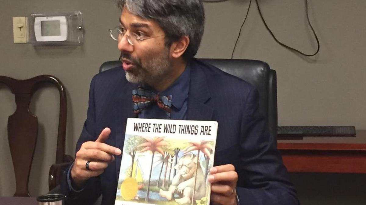 Dipesh Navsaria, the founding medical director of Reach Out and Read Wisconsin, visited Bradenton on Friday to speak with community leaders about the necessity of reading to children and the role the medical community can serve in encouraging literacy.