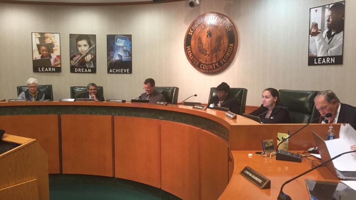 Members of the School Board of Manatee County dealt with an array of issues Tuesday night, including charter schools, health problems and teacher pay at their board meeting.