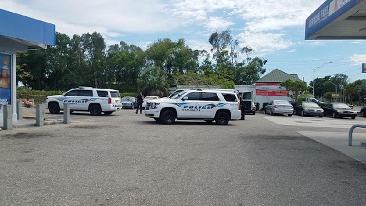 As a protest against brutality by the Sarasota Police Department was underway at the intersection of North Washington Boulevard, police were investigating a suspected overdose at the Sunoco gas station on the southeast corner of the intersection.