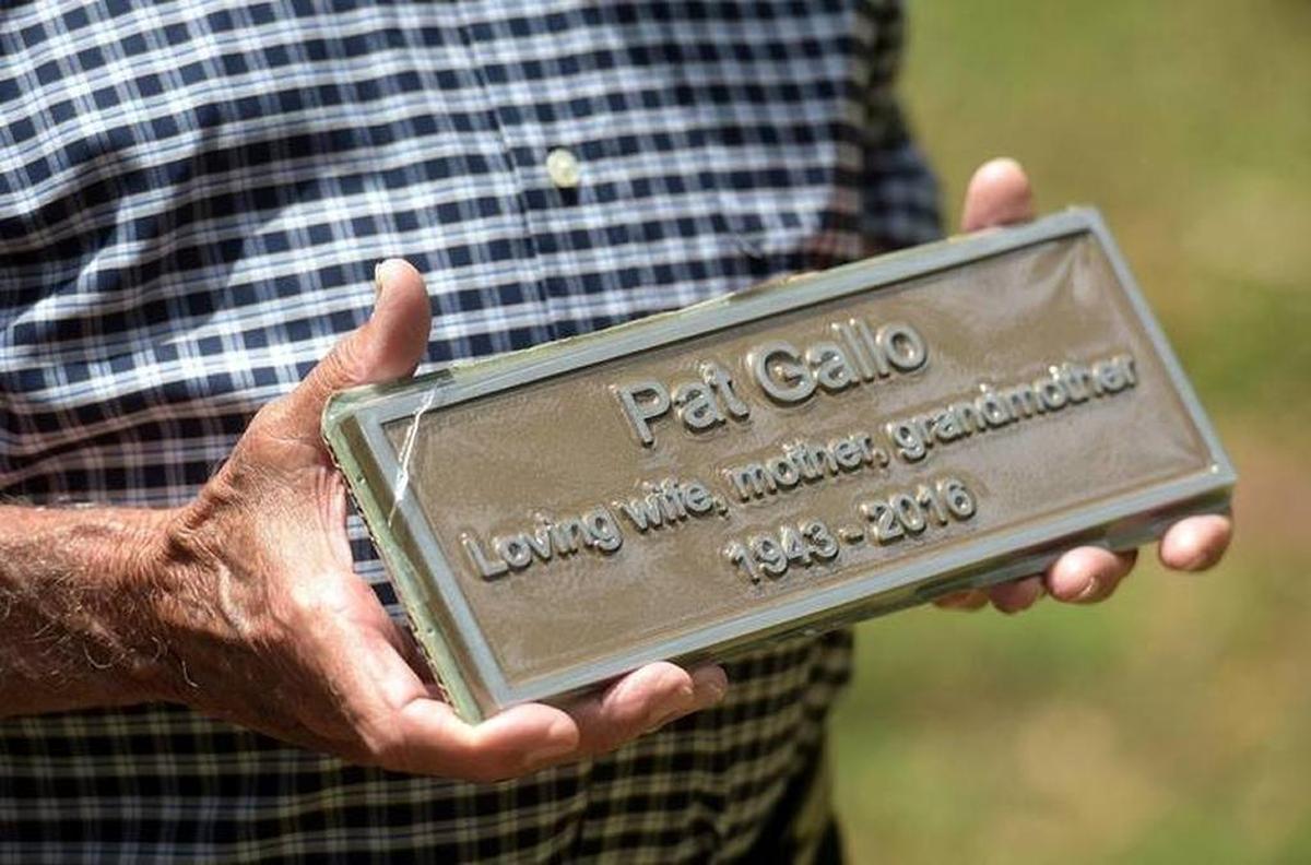 Pat Gallo, wife of long-time Councilman Gene Gallo, died in a tragic accident one year ago next month, but her love of community continues to inspire others to give in her name.
