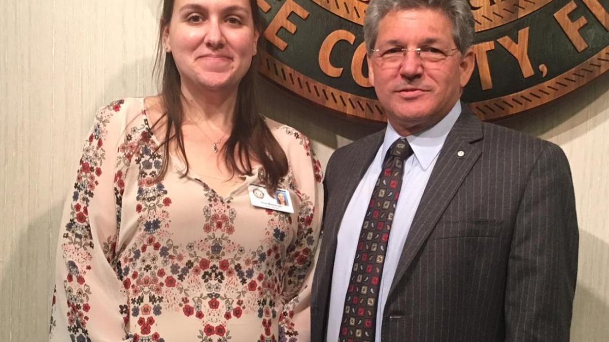 Gina Messenger, left, and Scott Hopes are the new leaders of the School Board of Manatee County. Hopes was elected chairman and Messenger vice chairman on Tuesday.