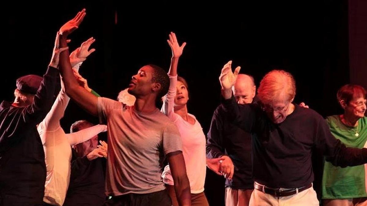 Dancing for Parkinson’s Disease members, shown in the photo above dancing with another group, often experience improvement in endurance, balance and motor control, members say. The group will perform at New College of Florida on Saturday.