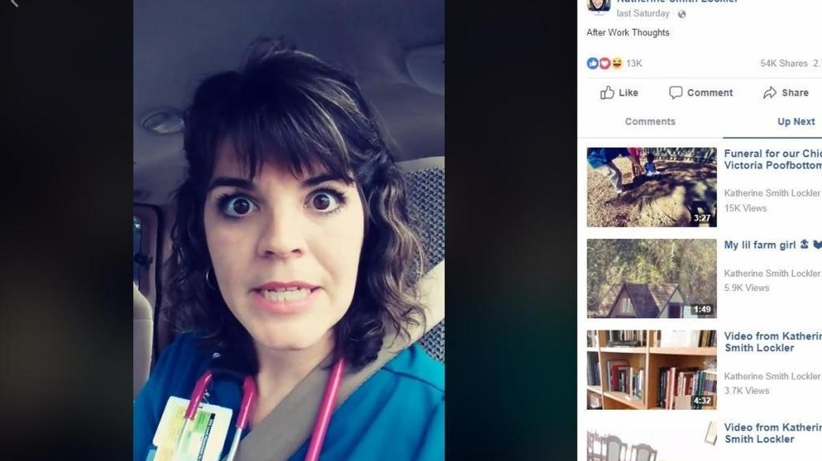 ER nurse Katherine Lockler flashes her eyes in horror as she recounts tales of the flu in emergency rooms in northwest Florida.