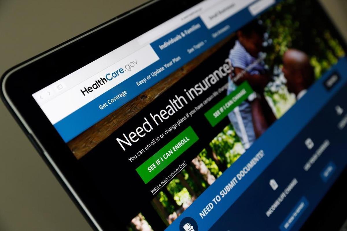 In this May 18, 2017 file photo, the Healthcare.gov website is seen on a laptop computer, in Washington. Open enrollment to sign up for Affordable Care Act coverage next year begins Nov. 1 and ends on Dec. 15.