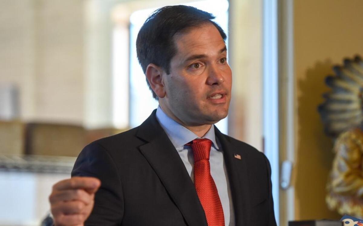Sen. Marco Rubio answers media questions during a tour of J.C. Newman Cigar Company in Tampa, Fla., on Oct. 19. Rubio will visit Bradenton with U.S. Rep Vern Buchanan on Monday to discuss the heroin epidemic.