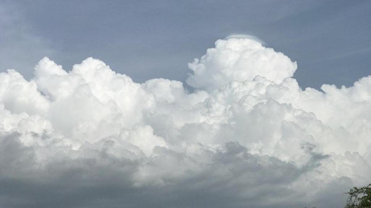 Cloudy skies east of Wesley Chapel on Wednesday.