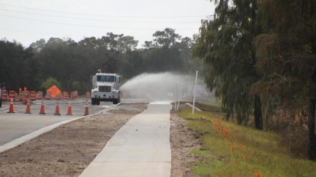 Frederick Derr & Co. of Sarasota is extending Deer Drive 2.29 miles from University Parkway south to the planned Waterside town center and west to Lakewood Ranch Boulevard under an $8.9 million contract.