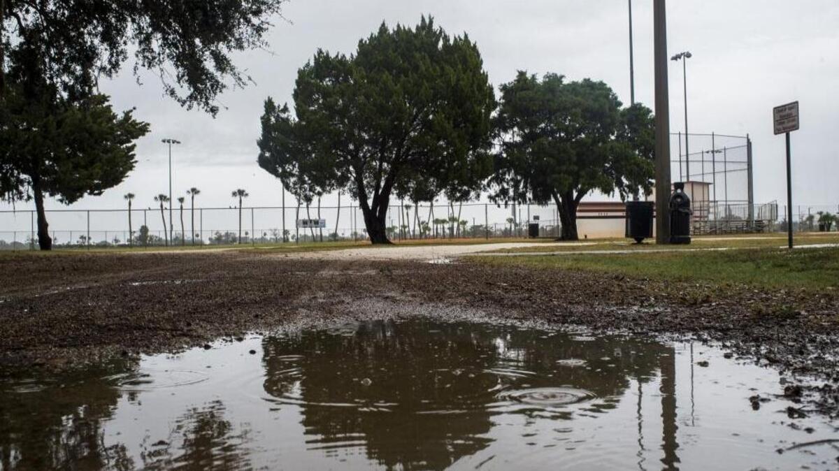 Blackstone Park is seen after rain on Tuesday afternoon, December 6, 2016 in Palmetto. Palmetto officials are calling on Manatee County to move forward with a swimming pool after decades of discussion without action. Blackstone Park was the preferred option, but county staff is saying there are too many drainage issues at the site to make it plausible.