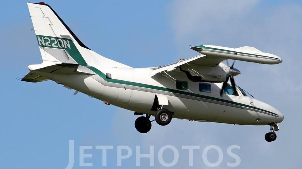 The U.S. Coast Guard tweeted a photo of this MU-2B airplane that is reported missing after failing to arrive in Titusville.