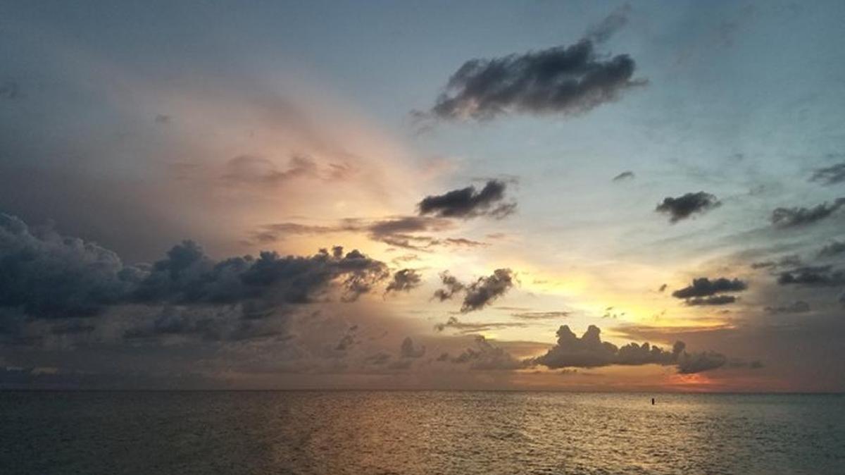 Sunset seen from Redington Beach on Thursday.