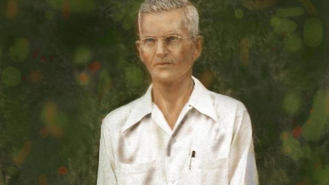 A portrait of Frank Connor hangs at the Manatee County Agricultural Museum. The late Connor was an agriculture railroad agent in Palmetto during the late 1930s and beyond and is credited with advancing the area’s agricultural influence in the Tampa Bay region.