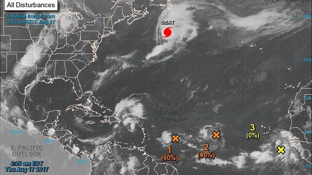 Heat, showers expected Thursday as officials monitor tropics ...