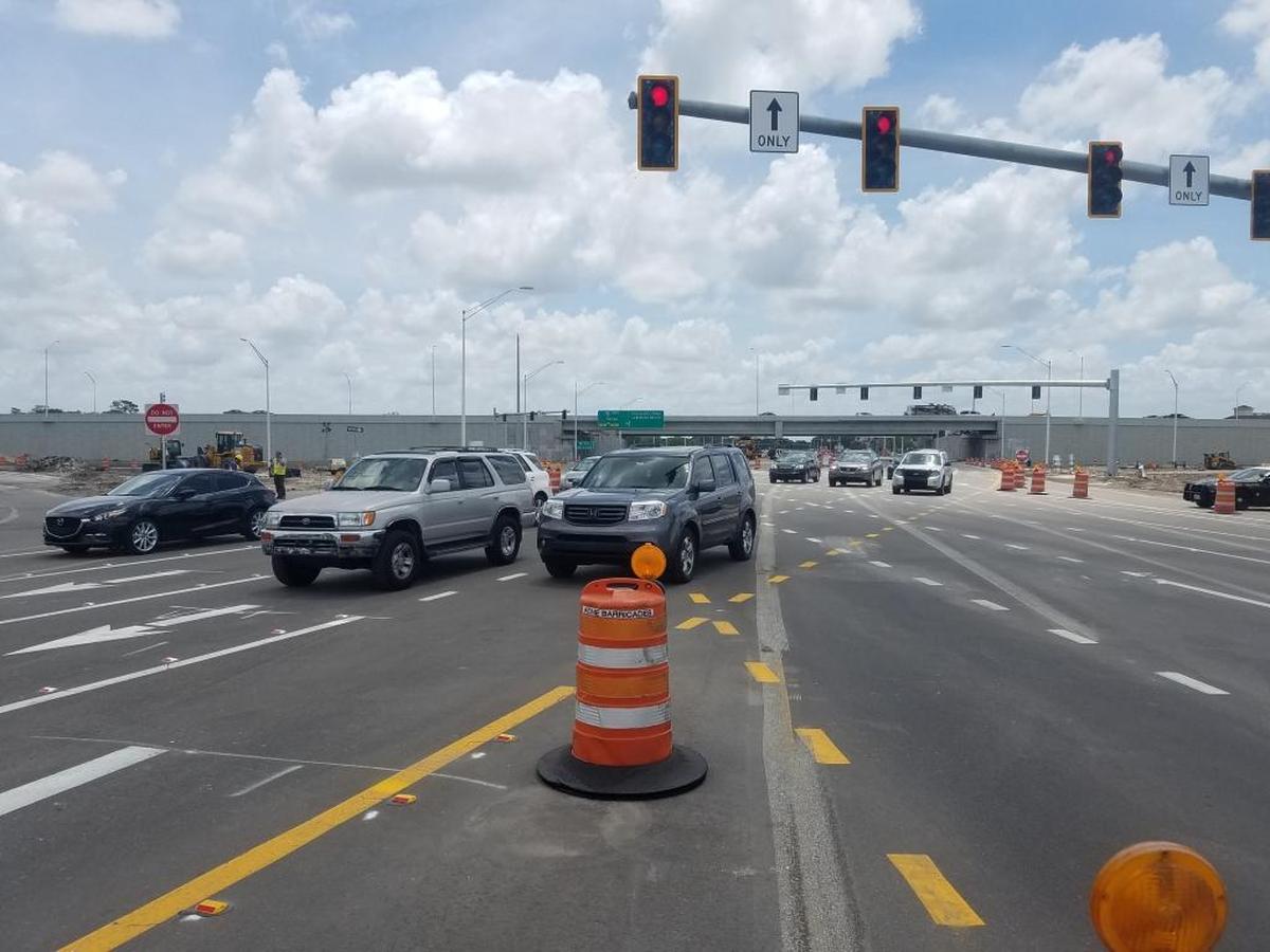 Gov. Ron DeSantis announced that improvements to the Interstate 75 interchange at Fruitville Road in Sarasota will be fast-tracked. The diverging diamond at the intersection of University Parkway and I-75 is pictured in this Bradenton Herald file photo.