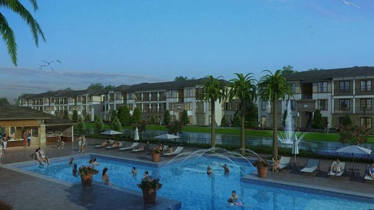 A conceptual drawing shows what the future Oasis at University will look like. The county approved the planned development request, making way for final site plan submissions.