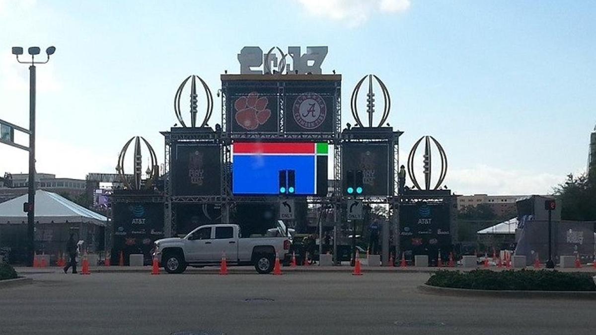 Events begin Friday at Curtis Hixon Waterfront Park and the Tampa Convention Center. In addition, thousands of fans will begin descending on the area in anticipation of Monday night’s kickoff. Alabama and Clemson square off Monday at 8 p.m. at Raymond James Stadium in a rematch of last year’s title game.