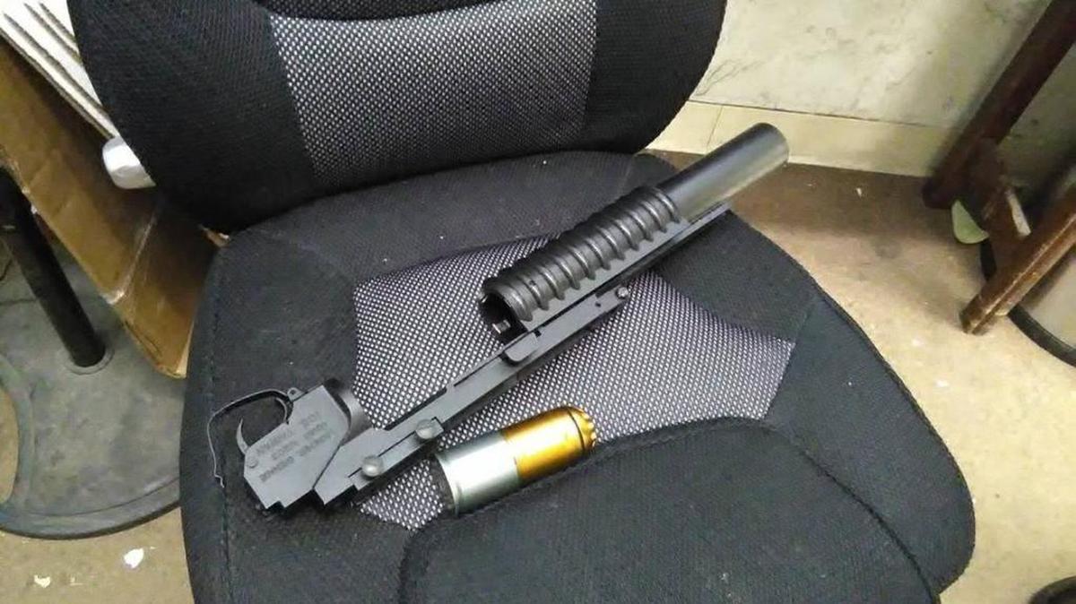 Airsoft grenade launcher was among donated items that came from Bradenton Goodwill location, according to the Manatee County Sheriff’s Office.
