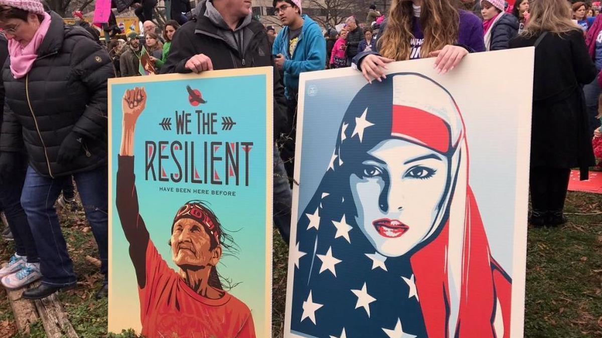Bradenton resident Mary Onna Bode attended the Women’s March On Washington and photographed this scene.