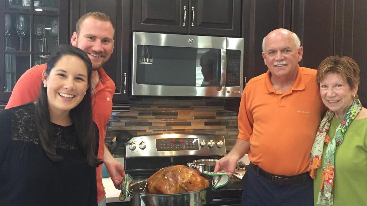 Kate Martin, her husband Paul, and her in-laws, Rose and Ron Carlson.