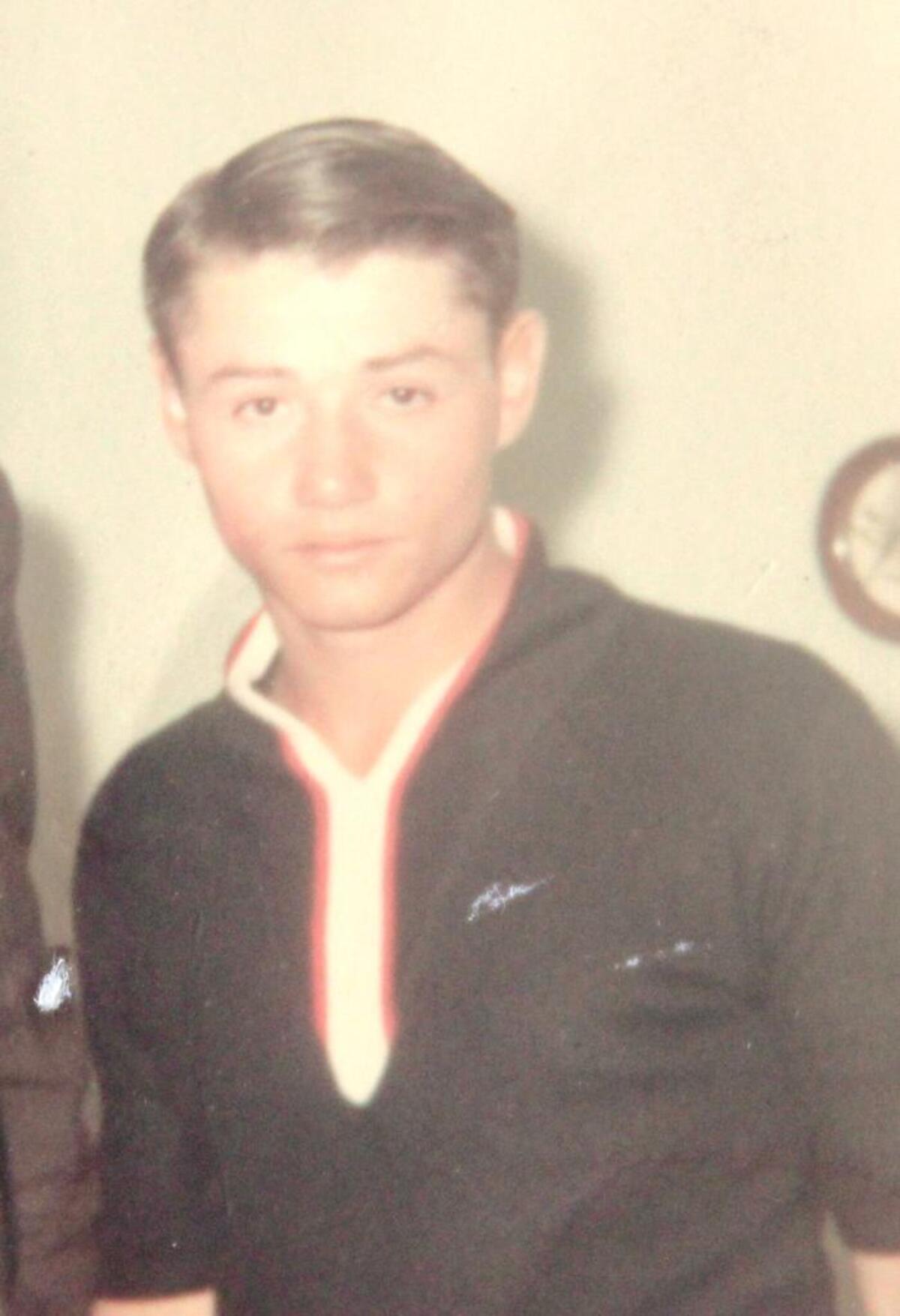 Robert Graves is shown at home shortly before he enlisted in the U.S. Army.