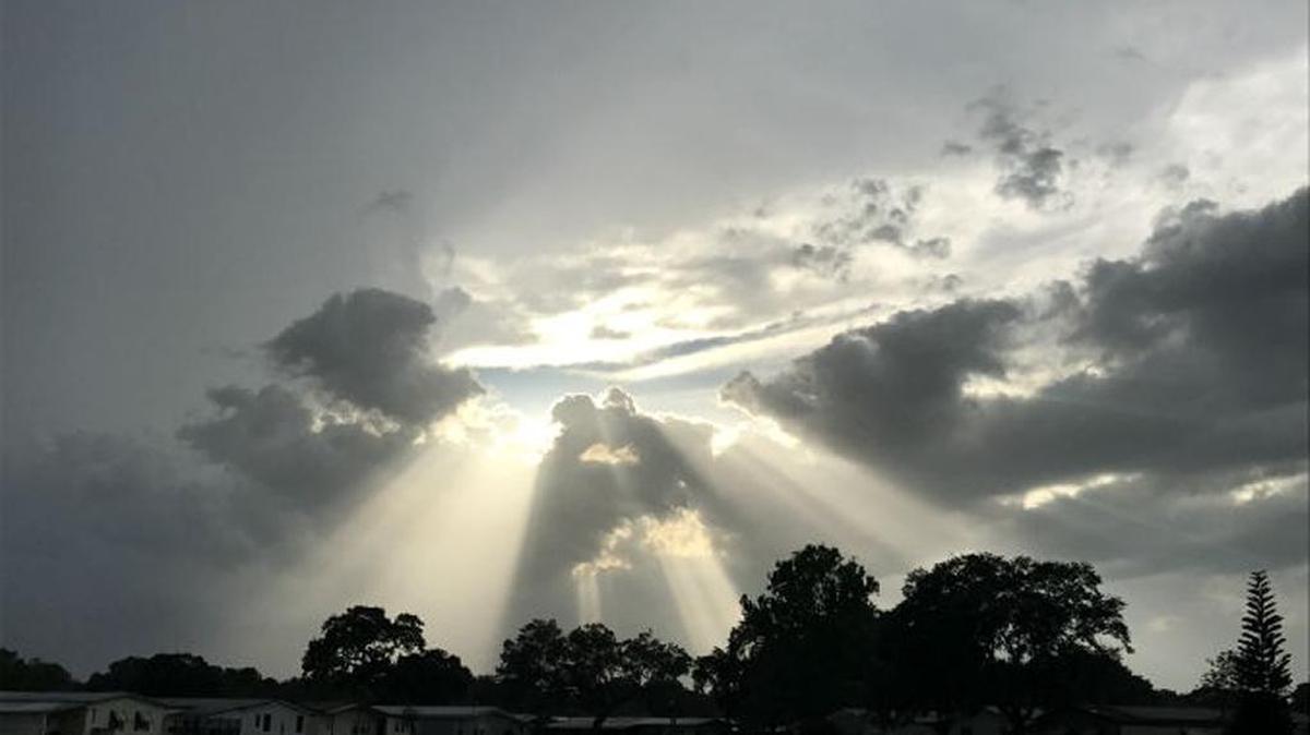 Sunset in Zephyrhills on Friday evening.