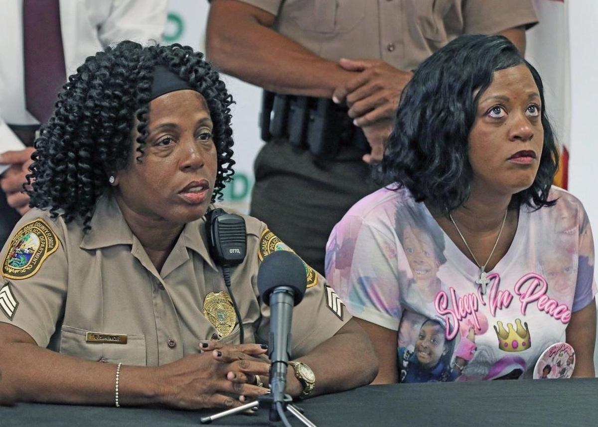 A year after Jada’s death, her aunt, Miami-Dade County Police Officer Brendolyn Spence and the child’s grandmother, Lisa Brown, asked for the public’s help in solving the crime. Five years later, the shooting death still has not been solved.