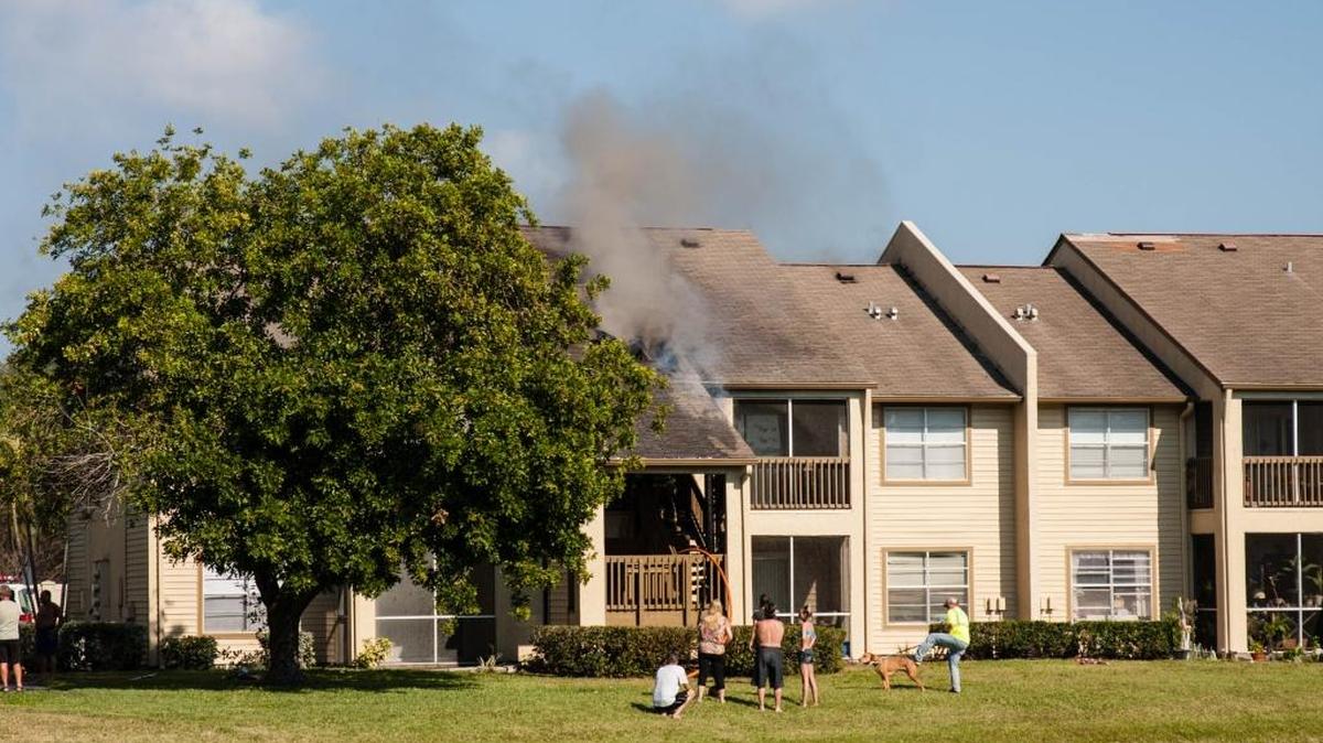 Several crews responded to an apartment fire at Harbour Pointe, located at 4501 71st St. W., Wednesday afternoon. More than 20 people and their pets were displaced as a result of the blaze.