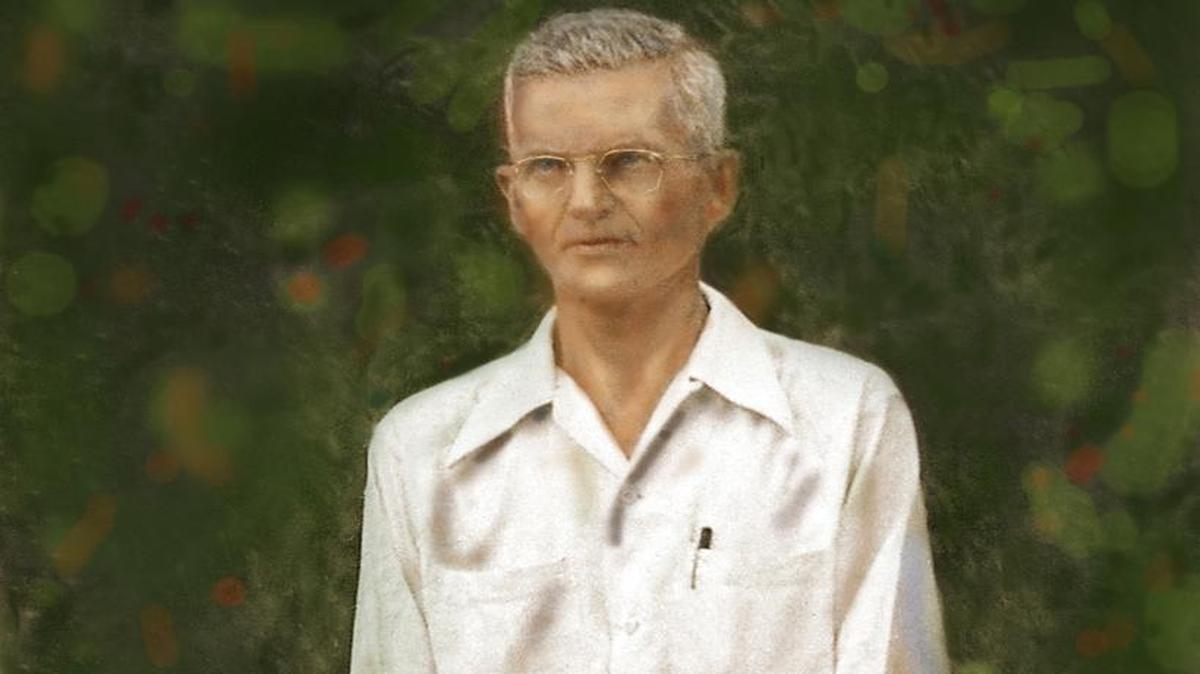 Portrait of Francis “Frank” Marion Connor, on display in the Manatee County Agricultural Museum.