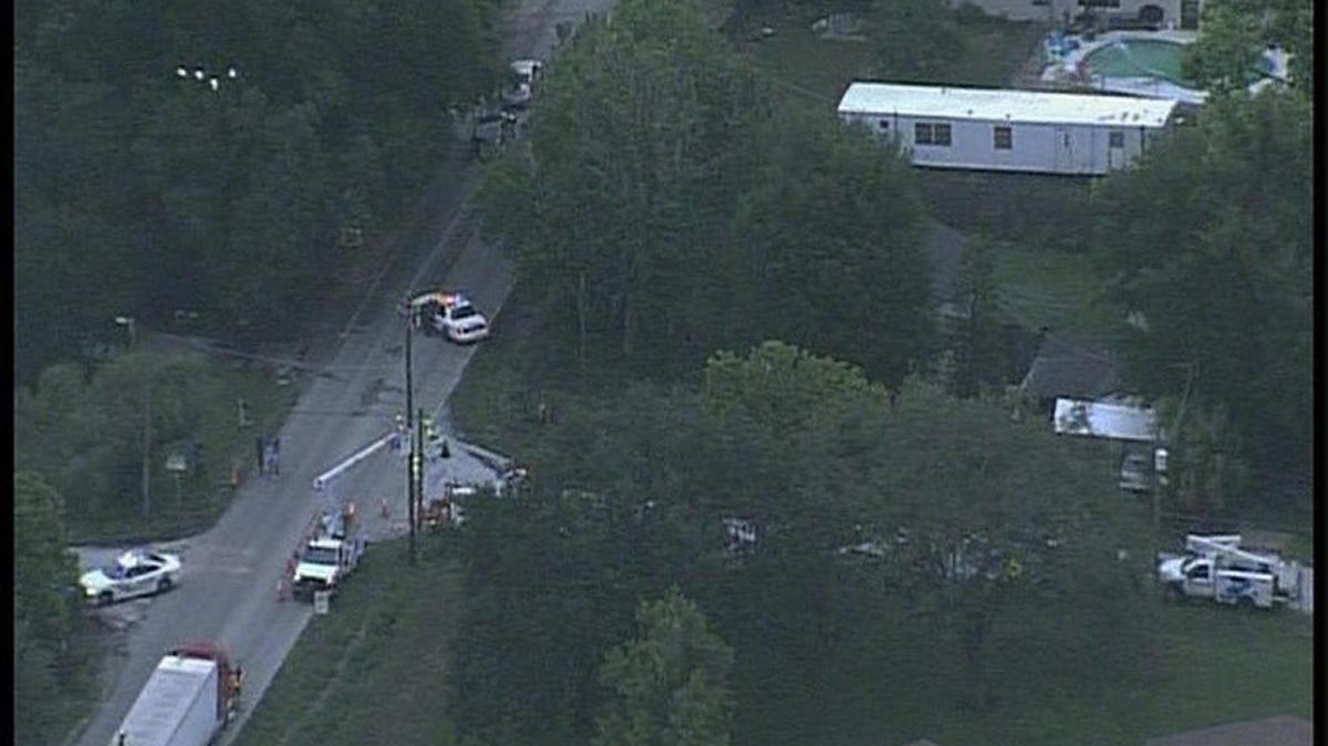 A man is dead after his vehicle, while traveling northbound on Orient Road just before 4 a.m., was struck by a fallen portion of a tree that fell onto it.