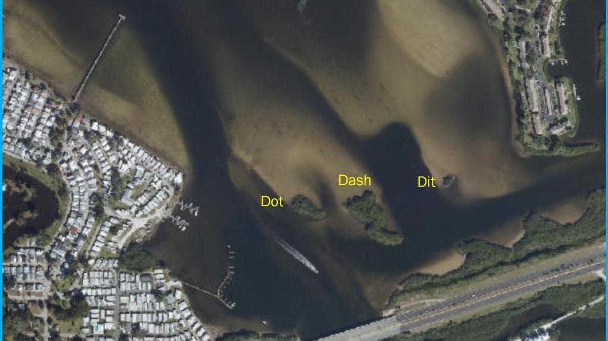 Dot-Dash-Dit Islands in the Braden River. The FWC proposed that these islands become a critical wildlife area during their June meeting.