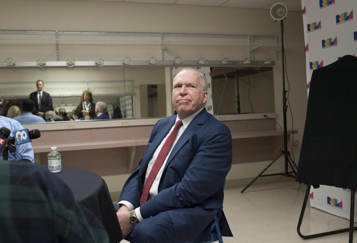 Former CIA chief John Brennan, who has been a frequent critic of Donald Trump, weighed in Monday before a Town Hall Lecture appearance at an Wezel Performing Arts Center, Sarasota.